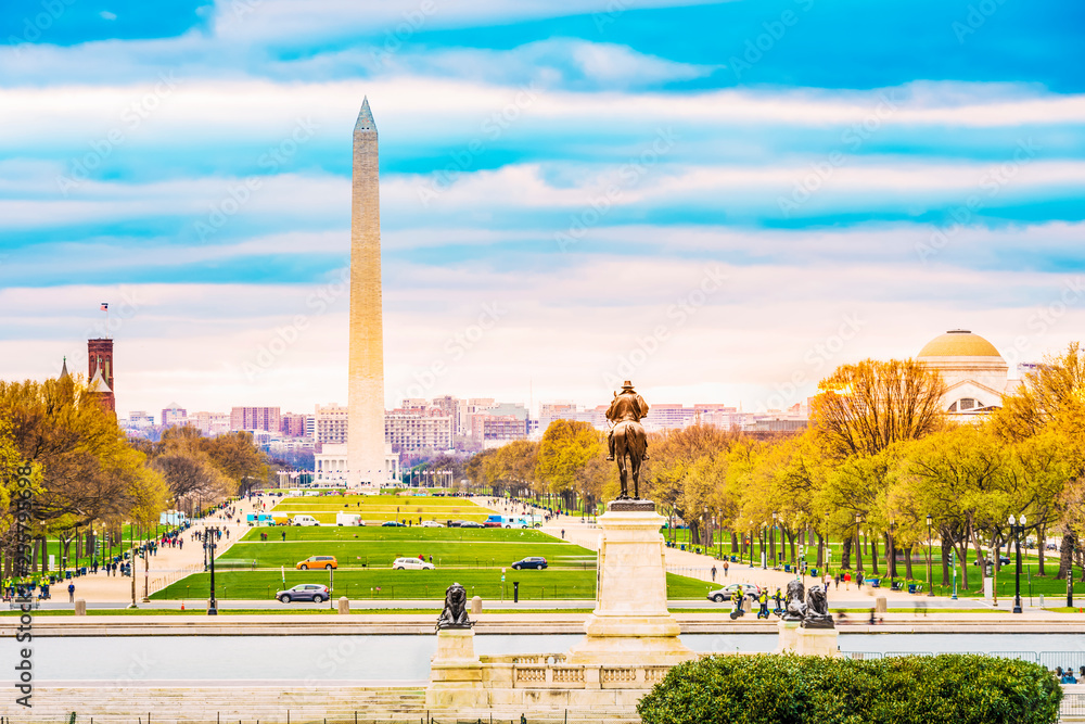 Washington Monument and National Mall, taken in United States Capitol, Washington  DC, USA. foto de Stock | Adobe Stock