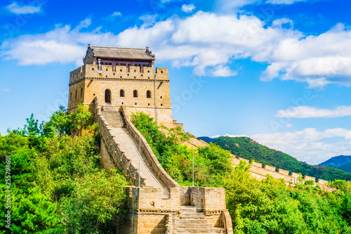 The Great Wall of China. Badaling Section of the Great Wall, located in Beijing, China.