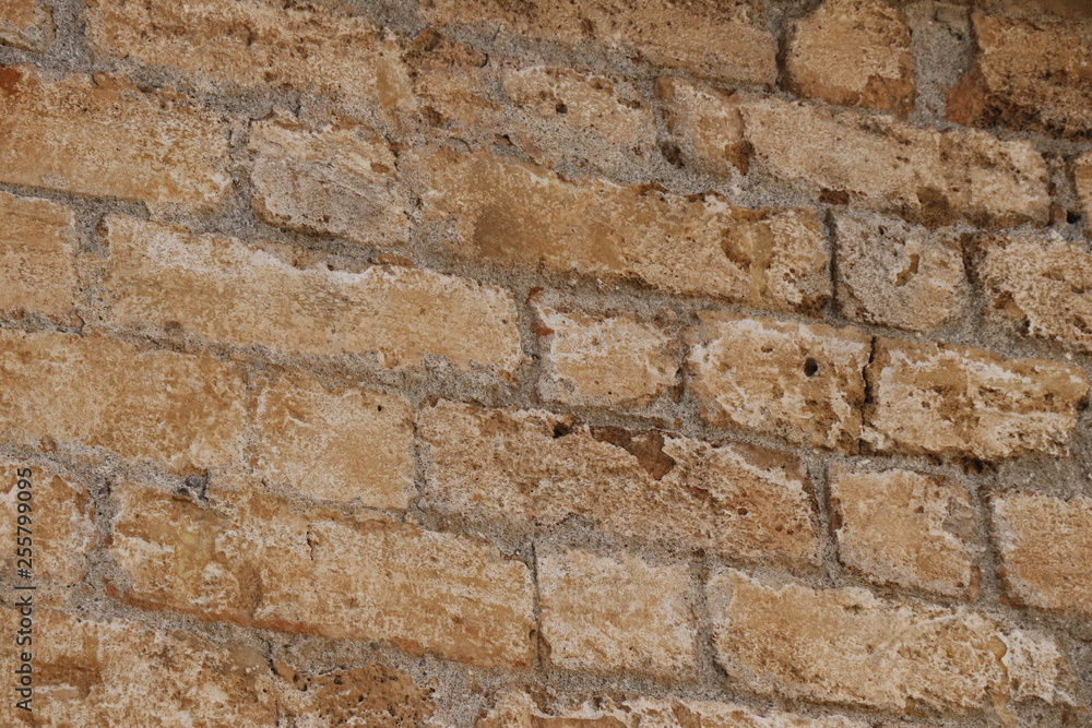 Masonry. The texture of the block. Masonry. The texture of the block.