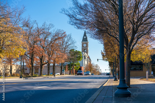 Fototapeta Naklejka Na Ścianę i Meble -  Fayetteville Arkansas Downtown Washington County Court House NWA