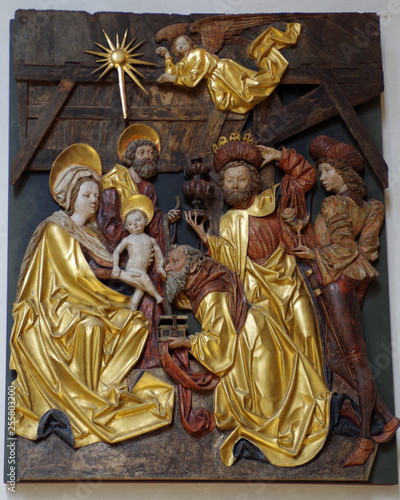 Südtirol, Bozen, Gries, Alte Pfrrkirche, Michael Pacher - Altar 0469.1