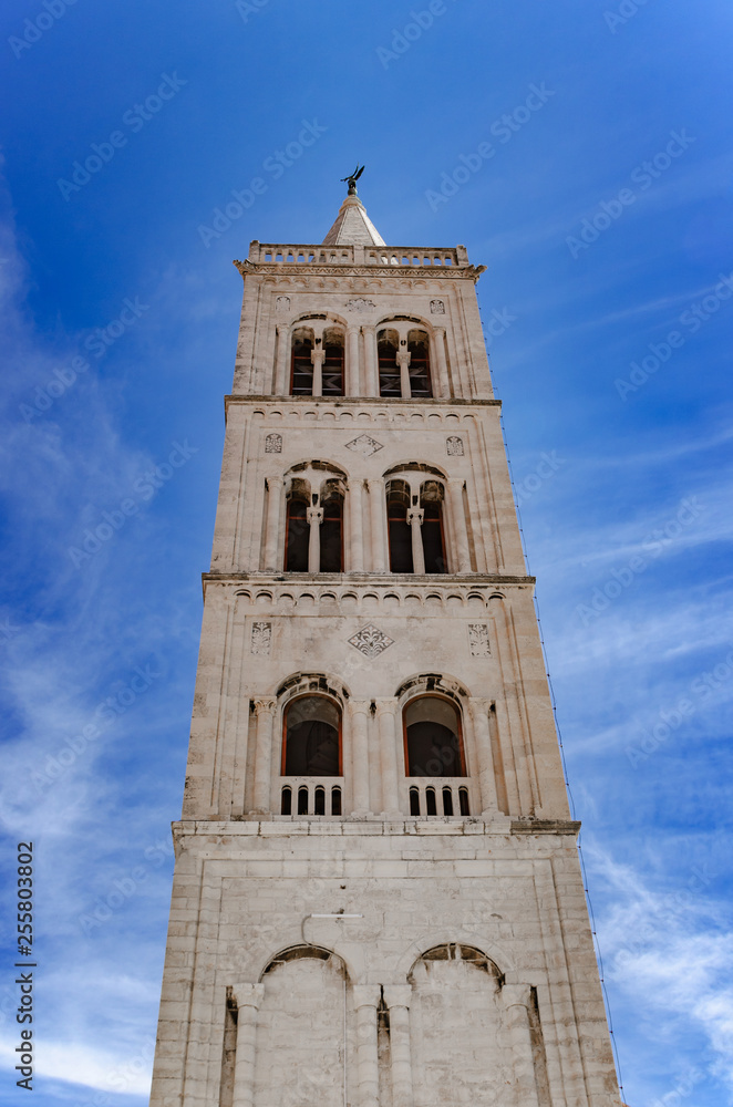 Cathedral of St. Anastasia bell tower in Zadar.