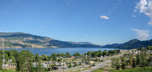 View of Skaha Lake from the Skaha Bluffs area of Penticton, British Columbia during Peachfest © Steven