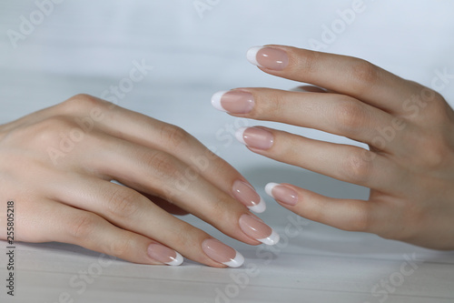 Beautiful Female Hands. Beautiful hand with perfect nails