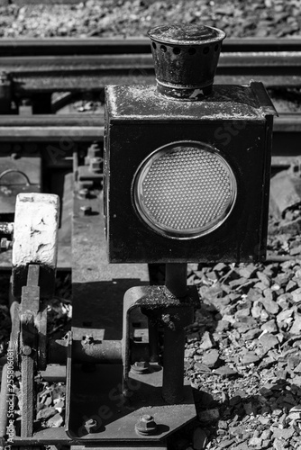 Weichensignal mit Handstellgewicht photo