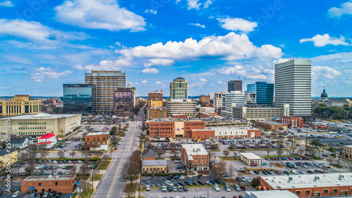 Panorama of Downtown Columbia South Carolina Skyline SC Aerial photo