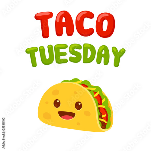 Taco Tuesday cartoon drawing