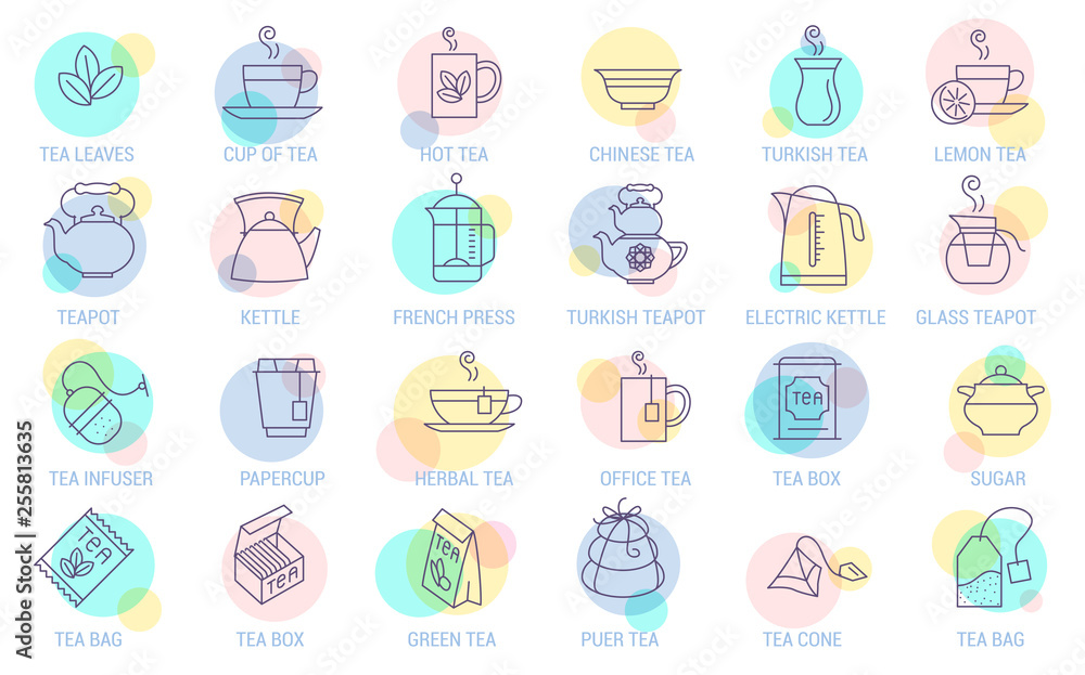 tea vector icon set tea vector icon set