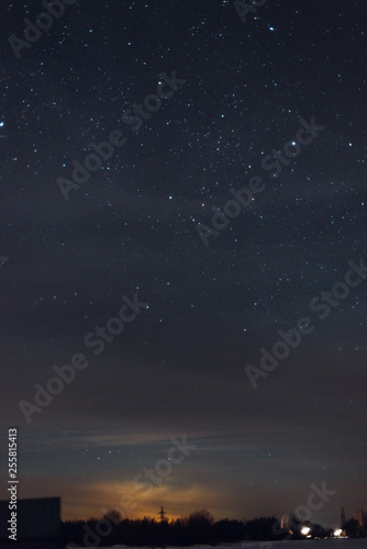Night sky in winter © dmitriydanilov62