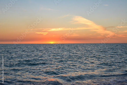 Sunset over the Gulf of Mexico from Manasota Key  Florida