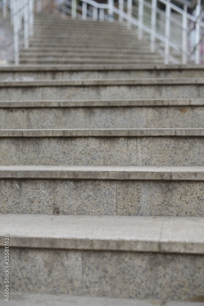Granite stairs steps background. Construction detail Granite stairs steps background. Construction detail