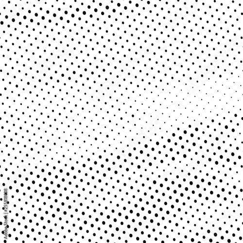 Abstract halftone background texture of black dots