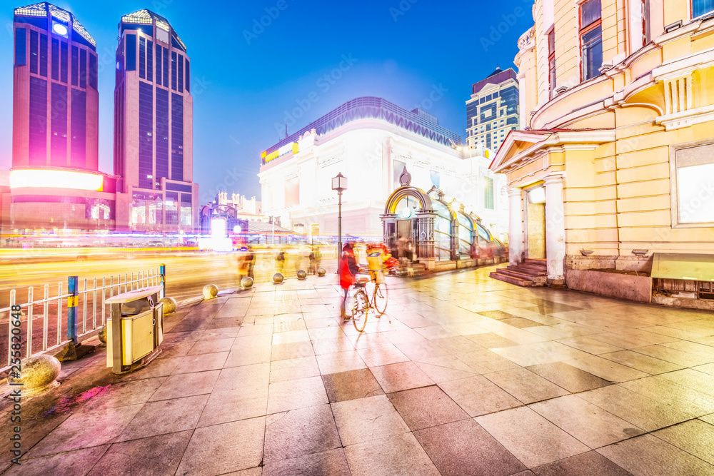 Fototapeta premium Cityscape of Harbin. Located in Harbin, Heilongjiang, China.