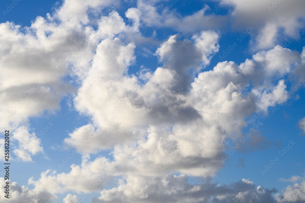 blue sky with clouds
