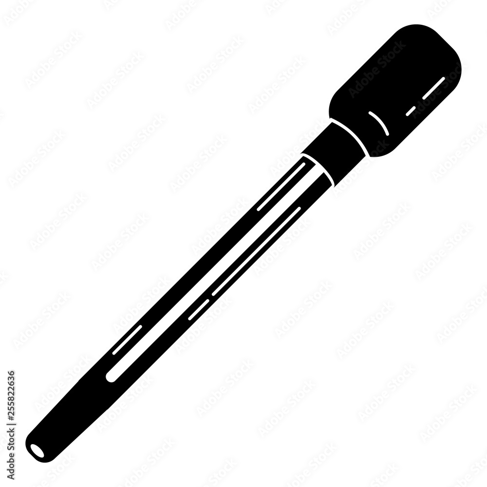Chemical pipette icon. Simple illustration of chemical pipette vector icon for web design isolated on white background Chemical pipette icon. Simple illustration of chemical pipette vector icon for web design isolated on white background