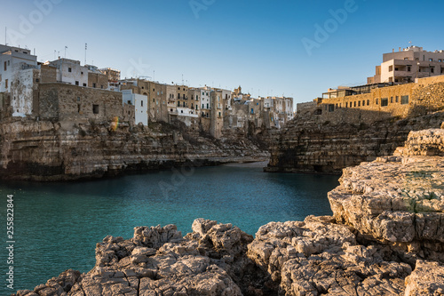 Polignano a mare A town overlooking the sea in the province of Bari in Puglia