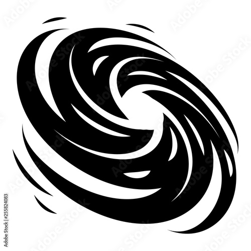 Satellite tornado icon. Simple illustration of satellite tornado vector icon for web design isolated on white background