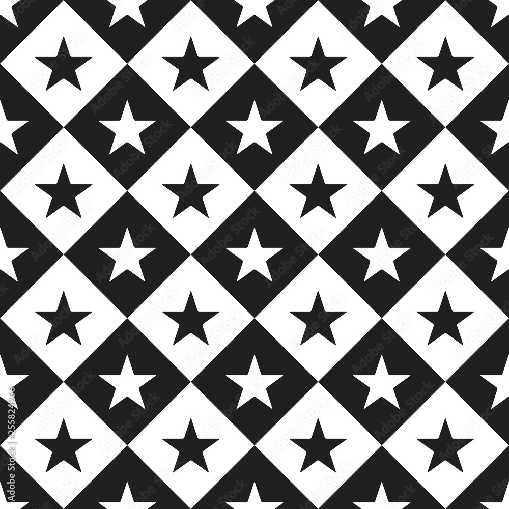 Seamless circus pattern with stars. Seamless circus pattern with stars.