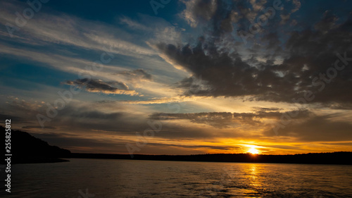 sunset over the river © Dana