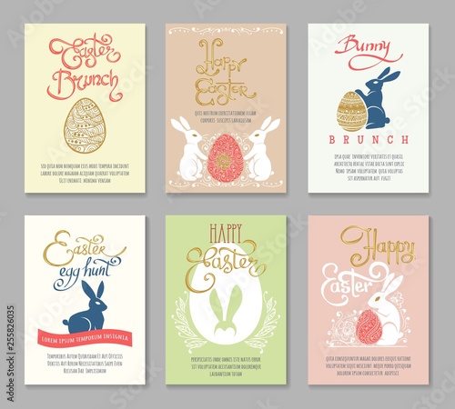 Easter postcard templates