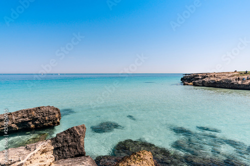 Fototapeta Naklejka Na Ścianę i Meble -  Beautiful beach in Monopoli - Metropolitan City of Bari and region of Apulia (Puglia). 
