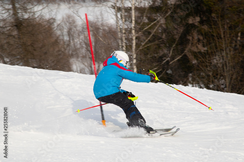 skier on a slope