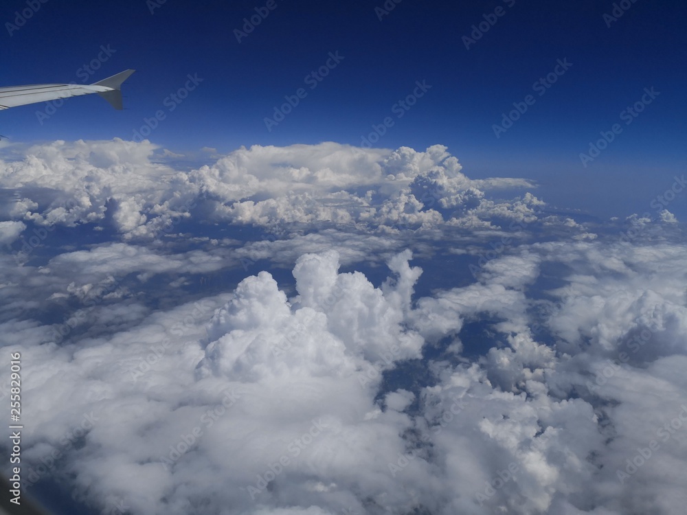 Fototapeta premium über den Wolken