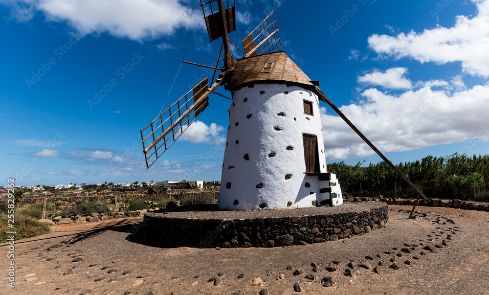 old windmill in fuerteventura