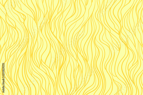 Abstract wavy background. Hand drawn waves. Stripe texture with many lines. Waved pattern. Colored illustration for banners, flyers or posters