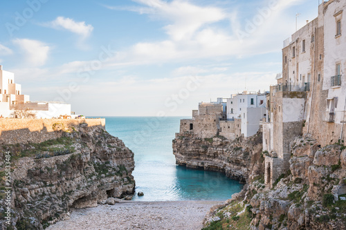 Polignano a mare A town overlooking the sea in the province of Bari in Puglia