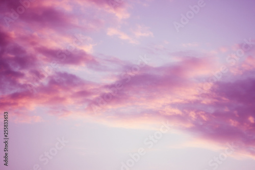 artistic purple sky and clouds