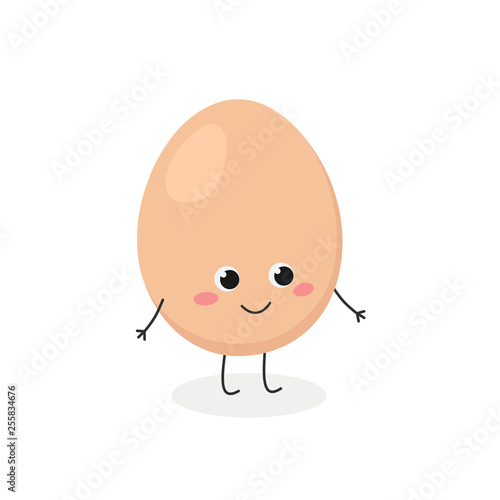 Tableau sur toile Adorable cartoon egg character