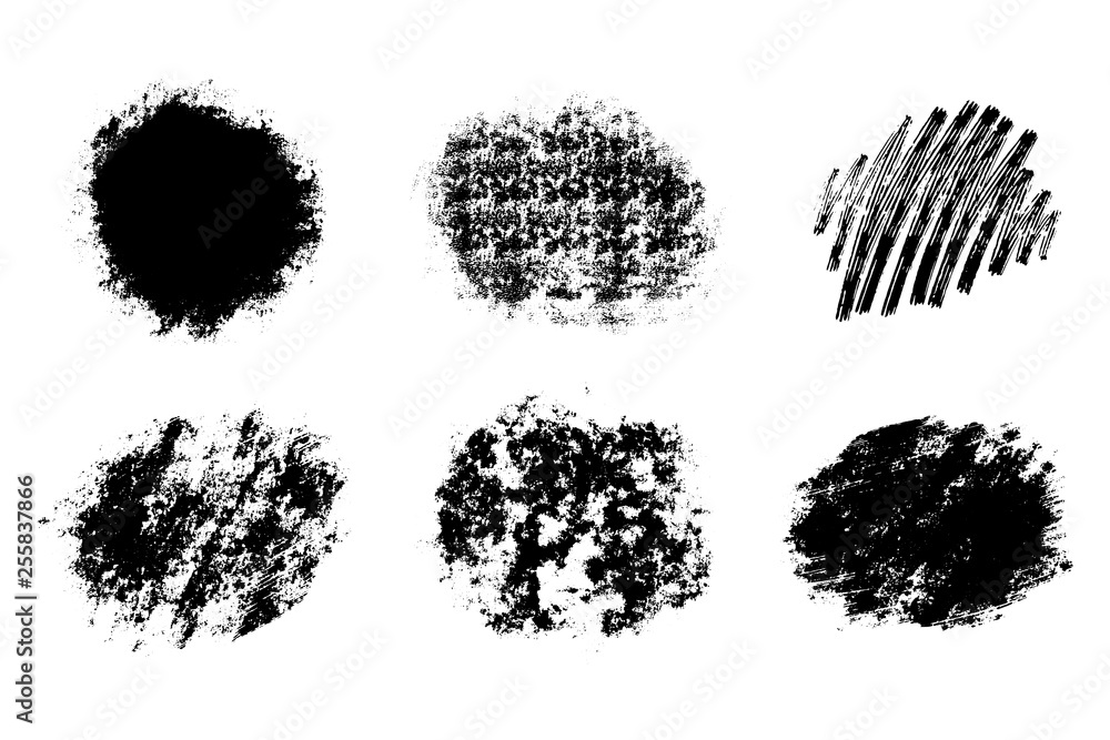 Vector set of grunge artistic brush strokes, design elements. Empty black backgrounds, frames for text or quote. Vector set of grunge artistic brush strokes, design elements. Empty black backgrounds, frames for text or quote.