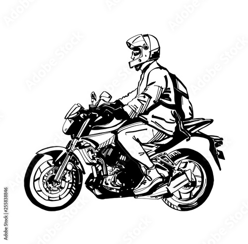 man on a motorcycle