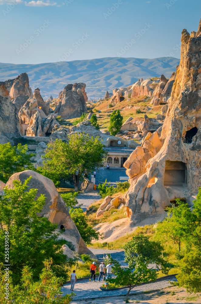 Beautiful rocks in Goreme national park, Cappadocia, Turkey