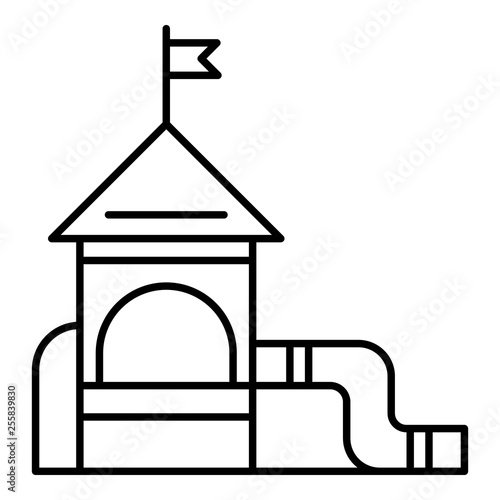 Park kid playground icon. Outline park kid playground vector icon for web design isolated on white background