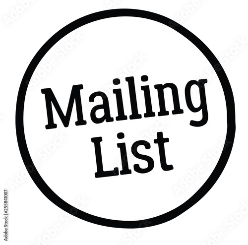 mailing list stamp