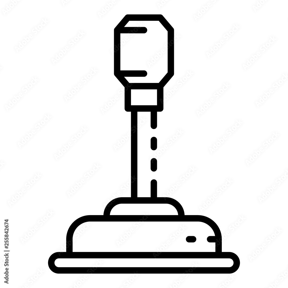 Manual gearbox icon. Outline manual gearbox vector icon for web design isolated on white background Manual gearbox icon. Outline manual gearbox vector icon for web design isolated on white background
