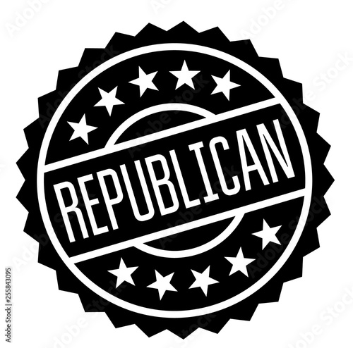 republican stamp on white