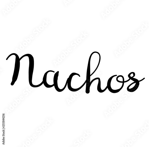 nachos stamp on white