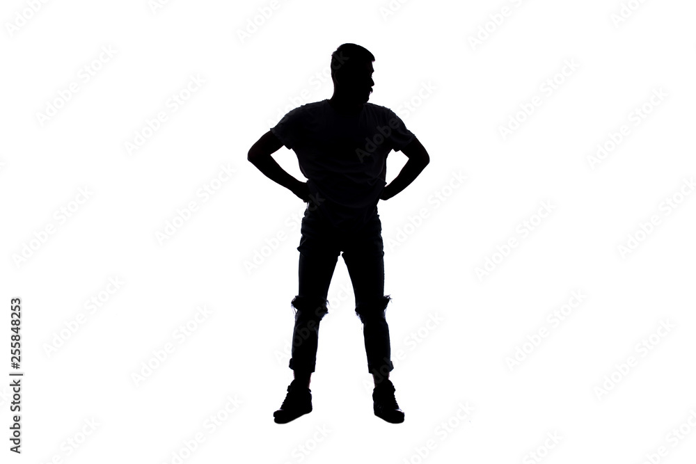Silhouette of a boy Silhouette of a boy