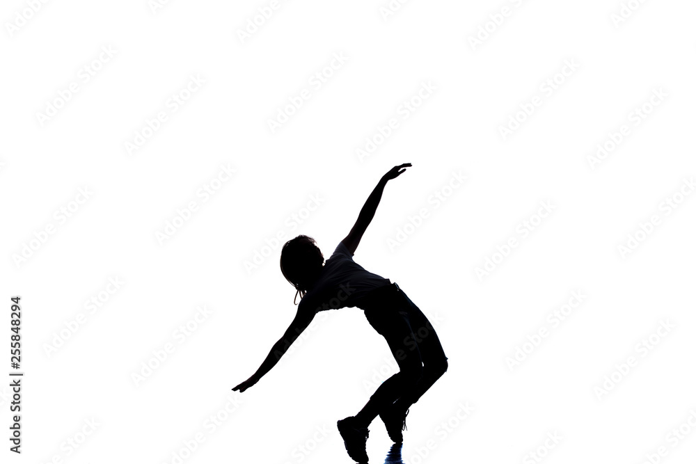 Woman jumping while dancing
