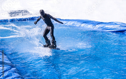 People are doing Pond skim 