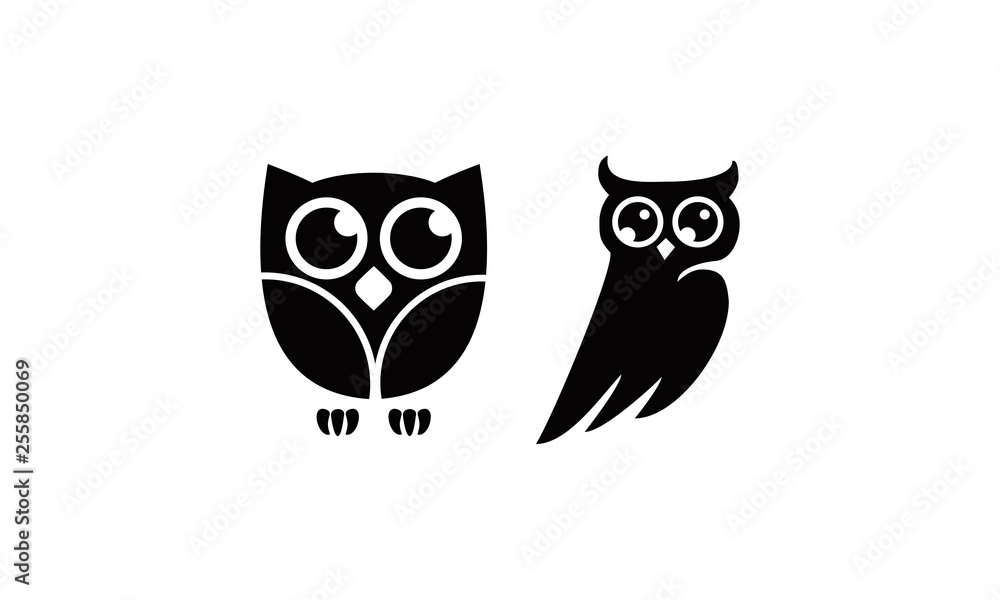 vector owl logo