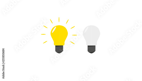 Glühlampe On Off Vektor / Illustration