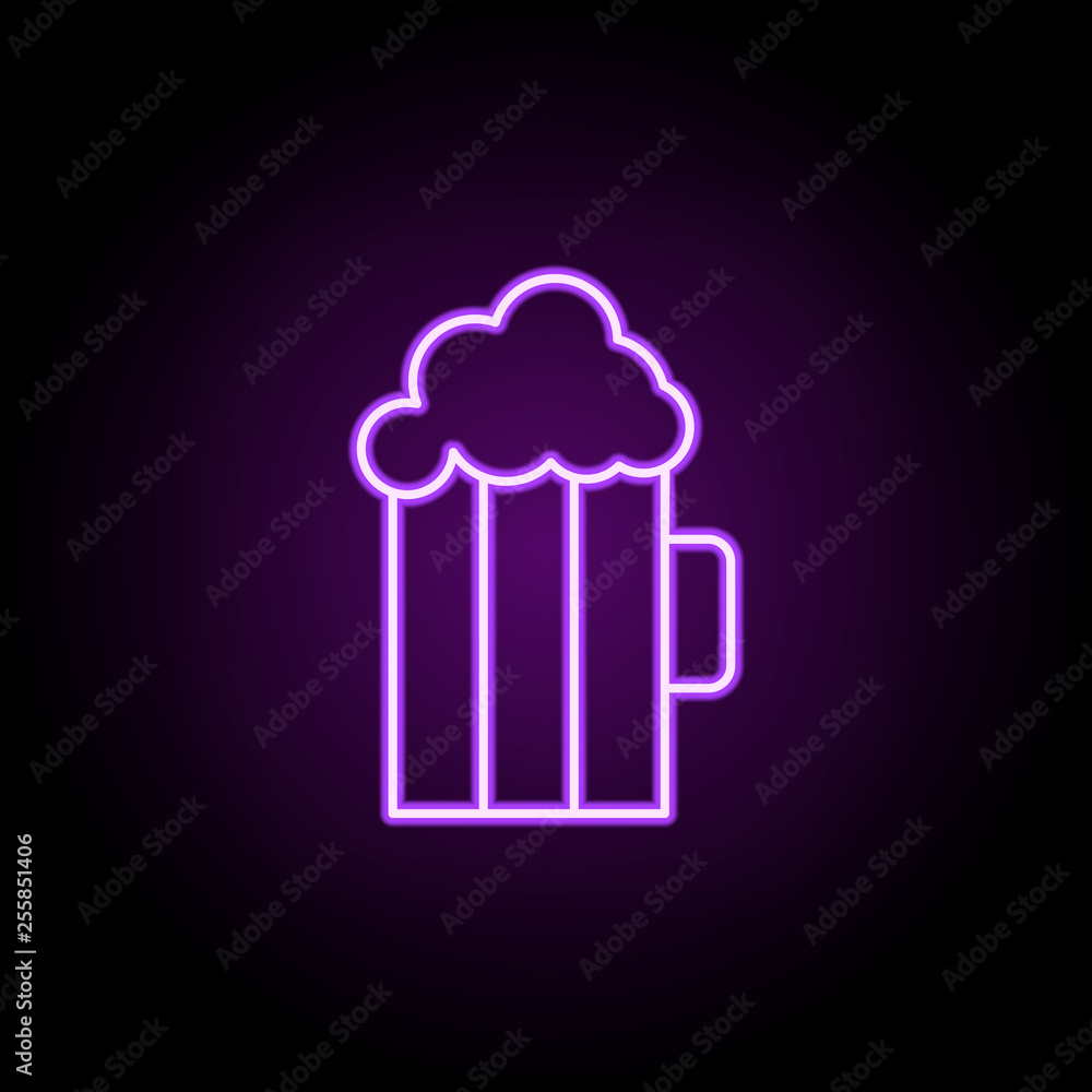 beer icon. Elements of Web in neon style icons. Simple icon for websites, web design, mobile app, info graphics beer icon. Elements of Web in neon style icons. Simple icon for websites, web design, mobile app, info graphics