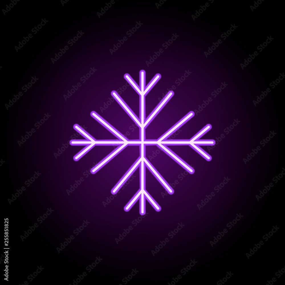 frost icon. Elements of Web in neon style icons. Simple icon for websites, web design, mobile app, info graphics