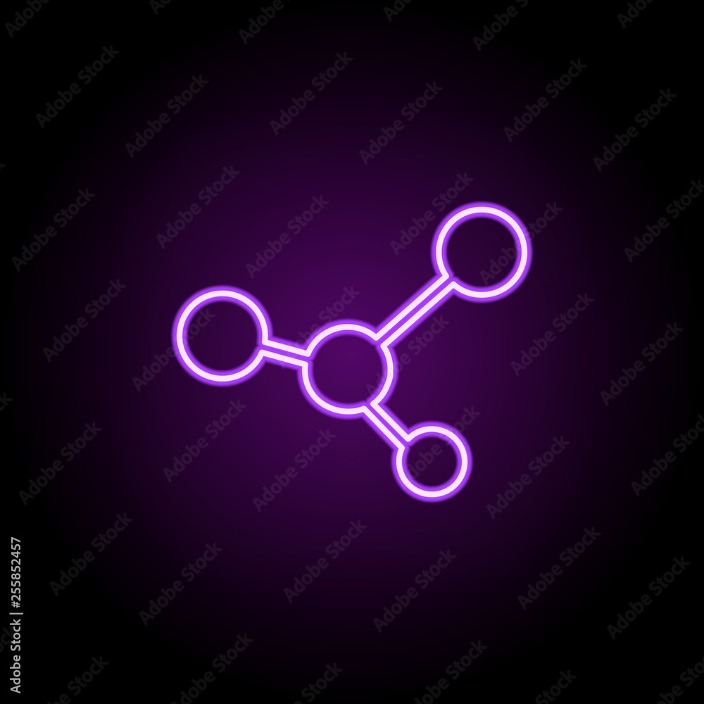 molecule icon. Elements of Web in neon style icons. Simple icon for websites, web design, mobile app, info graphics molecule icon. Elements of Web in neon style icons. Simple icon for websites, web design, mobile app, info graphics