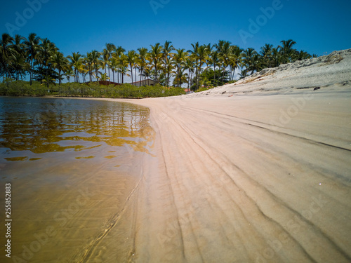 Northeastern Brazilian landscape - Cururupe beach in Ilhéus Bahia photo