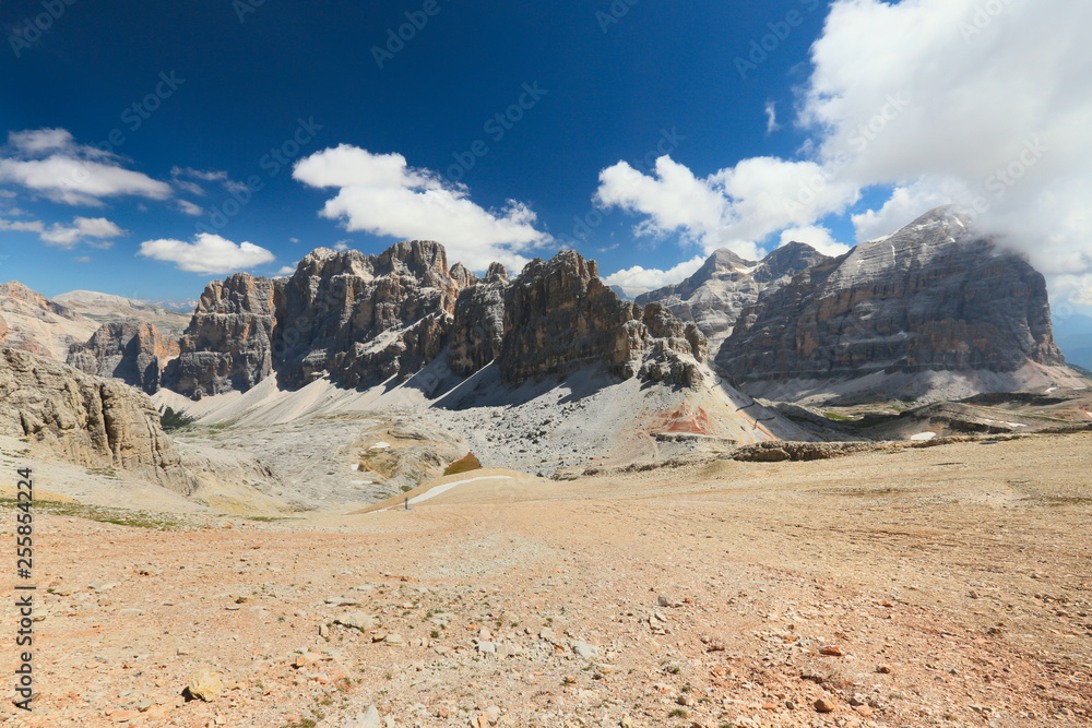 view from Lagazuoi in Dolomites, Italian Alps, Italy view from Lagazuoi in Dolomites, Italian Alps, Italy